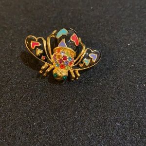 Joan Rivers Heart Bee Pin